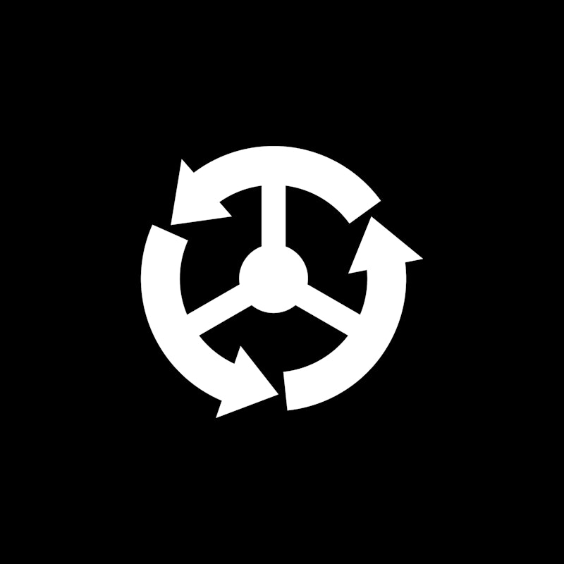 Inspirational logo designed by Olof Eriksson for Auto- ja Kuljetusalan Työntekijäliitto (AKT)}