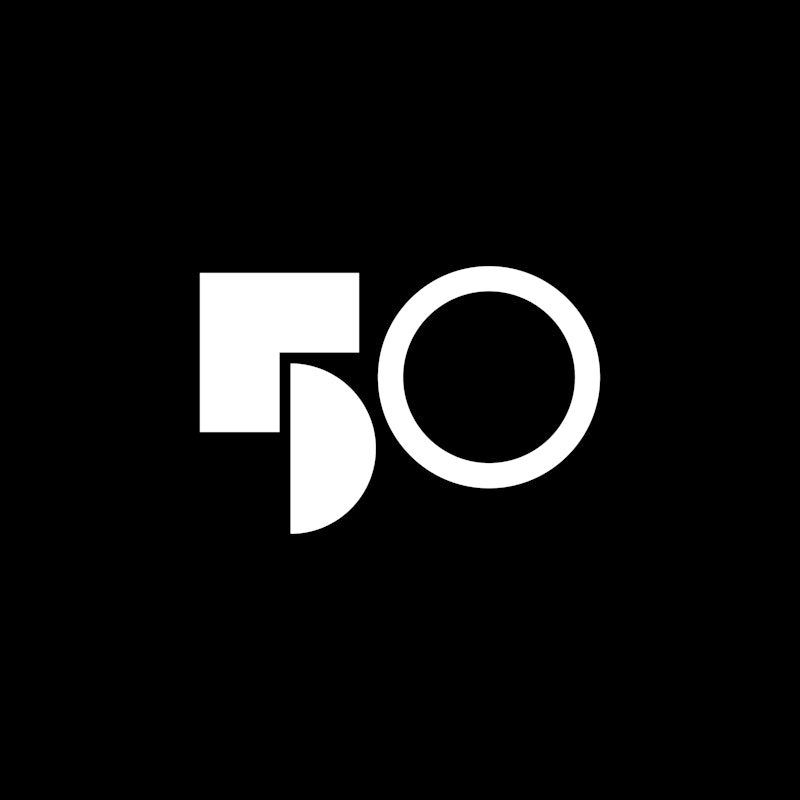Inspirational logo designed by Tom Geismar,Chermayeff & Geismar for The Museum of Modern Art (New York), 50th Anniversary}